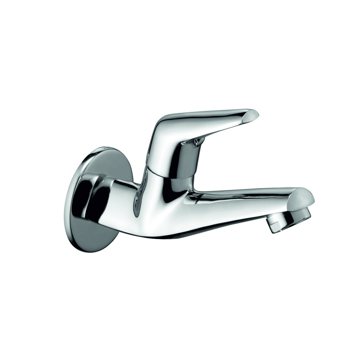 Bib Cock Long Body with Wall Flange