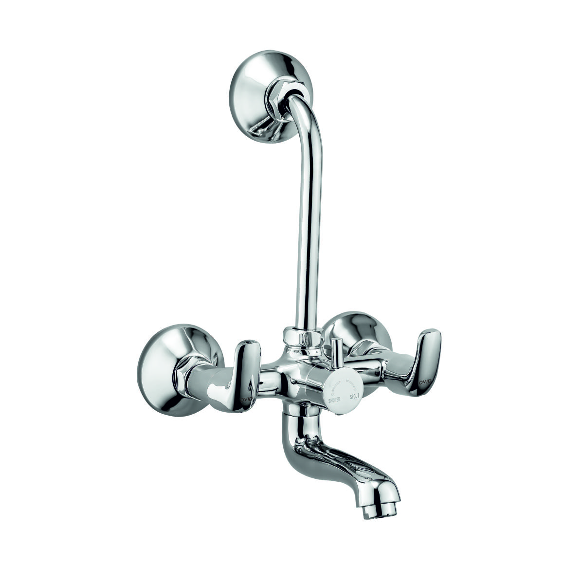 Wall Mixer with Overhead Shower System