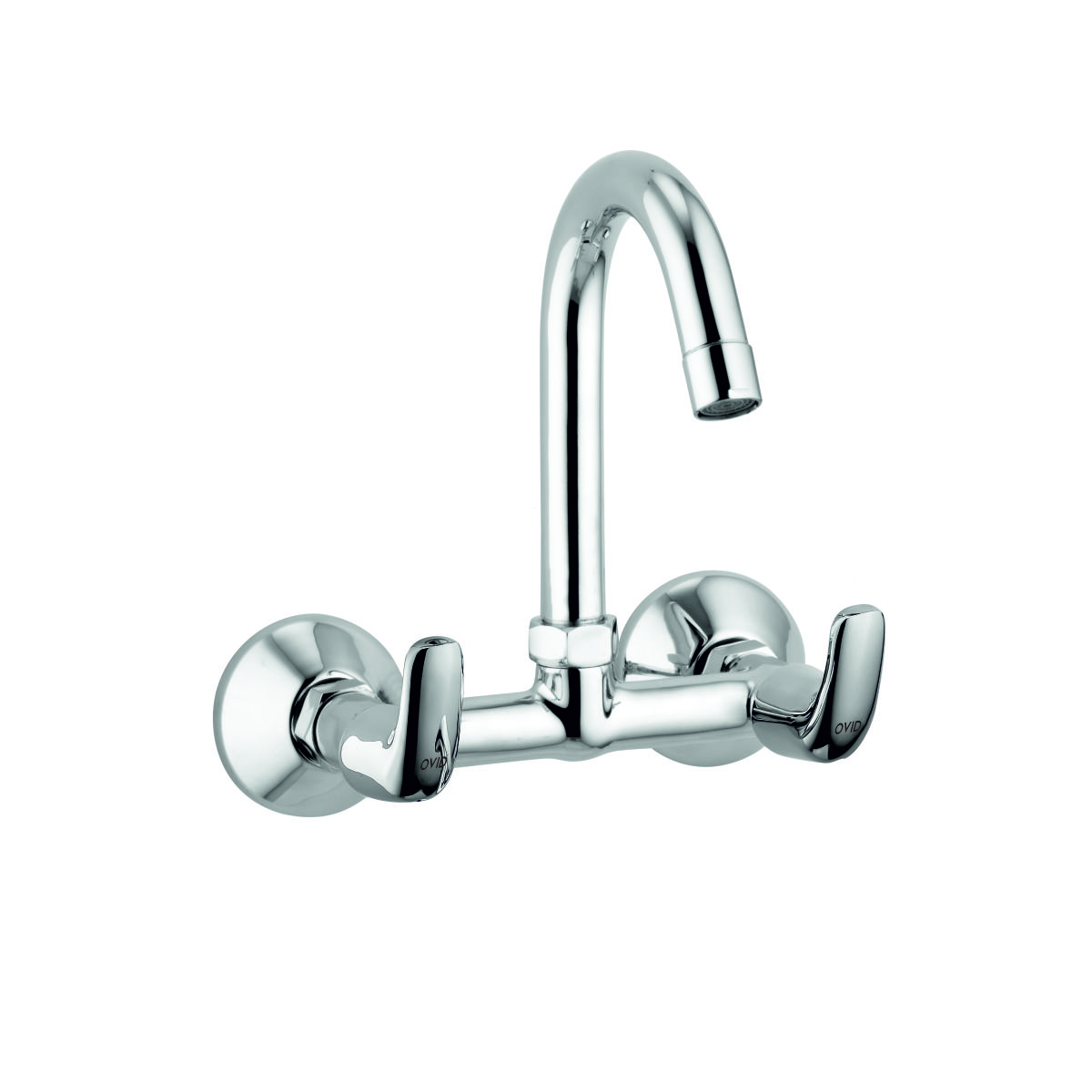 Wall Mounted Sink Mixer with Swivel Spout