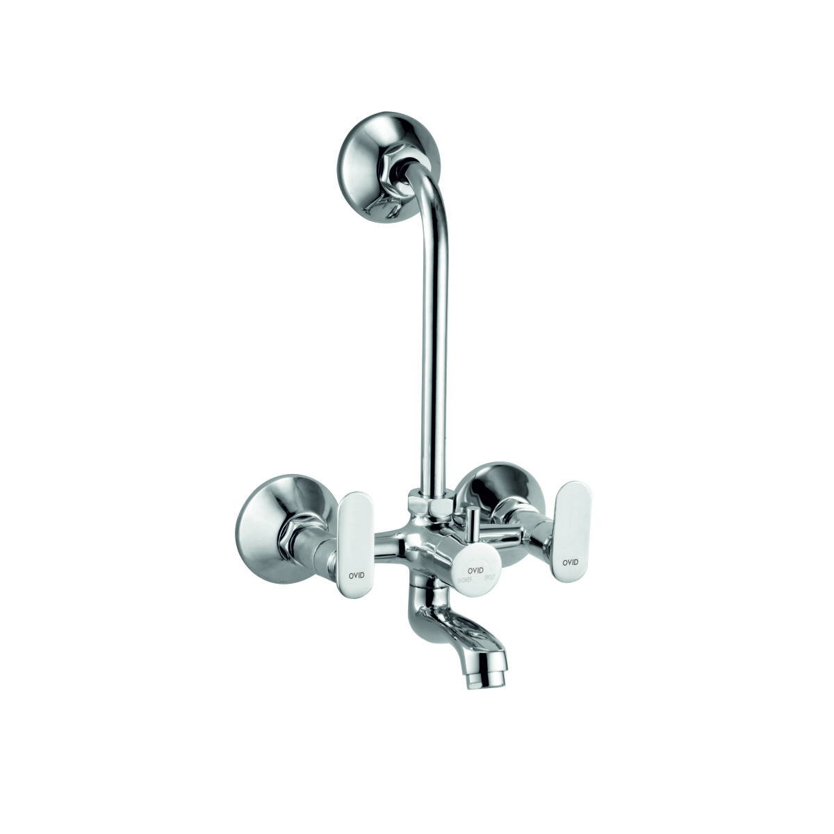 Wall Mixer with Overhead Shower System
