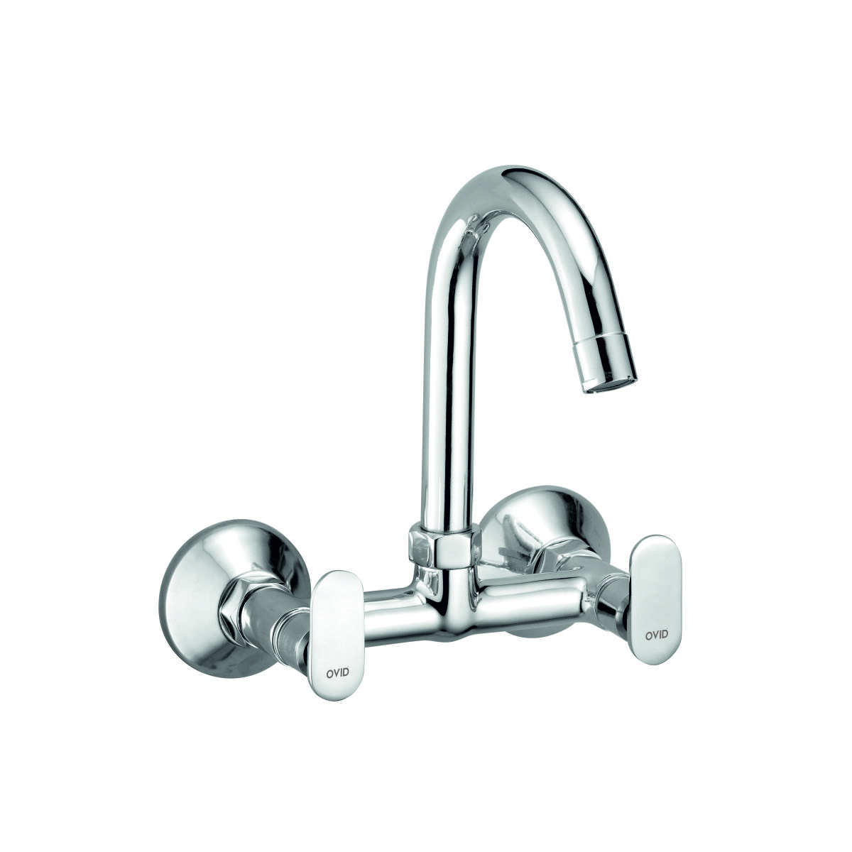 Wall Mounted Sink Mixer with Swivel Spout