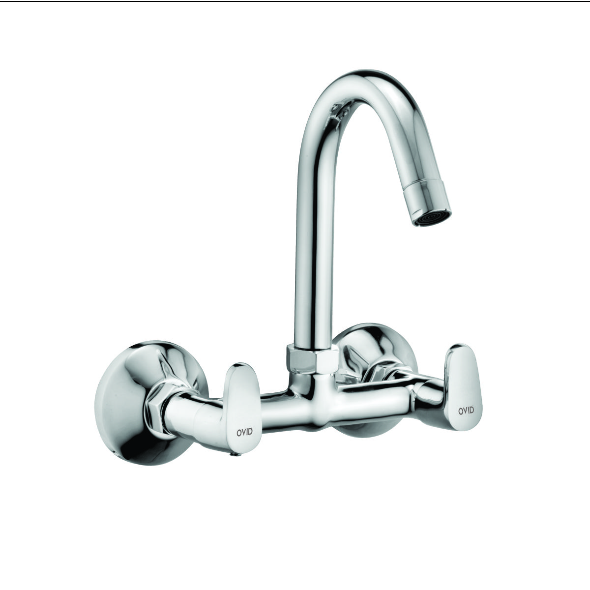 Wall Mounted Sink Mixer with Swivel Spout