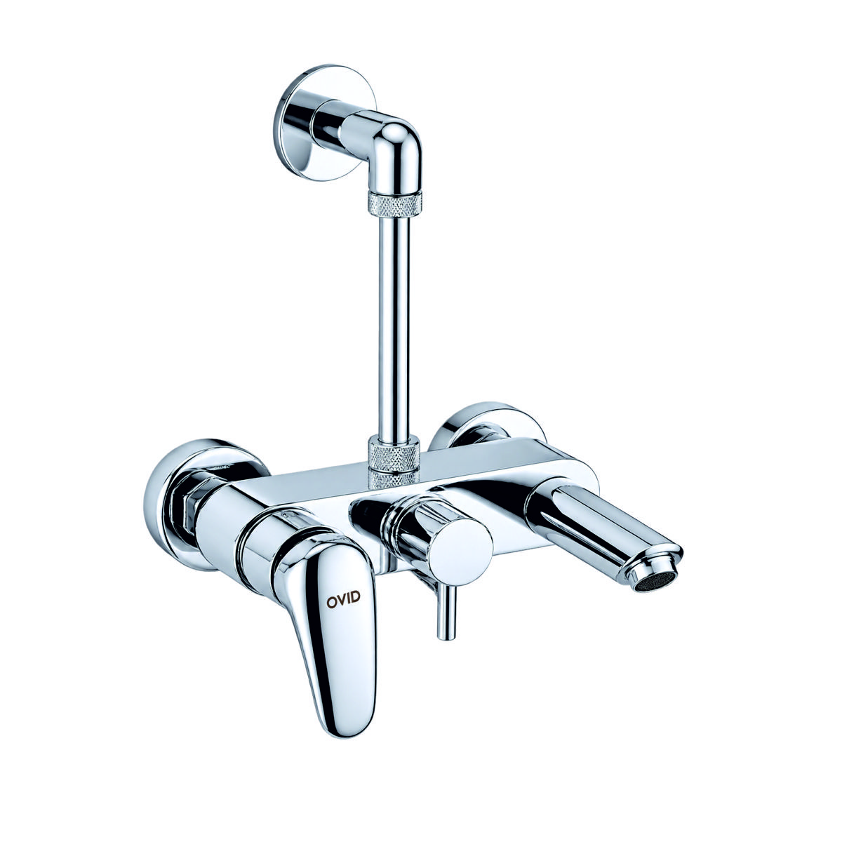 Side Operated Single Lever Wall Mixer with L-Bend