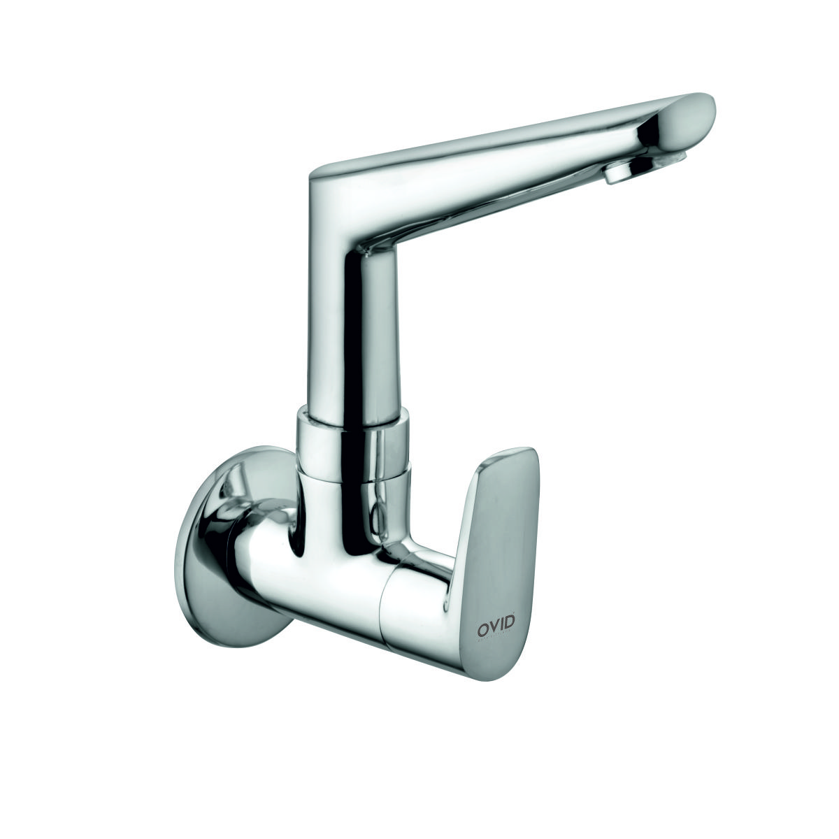 Wall Mounted Sink Cock with Casted Swivel Spout