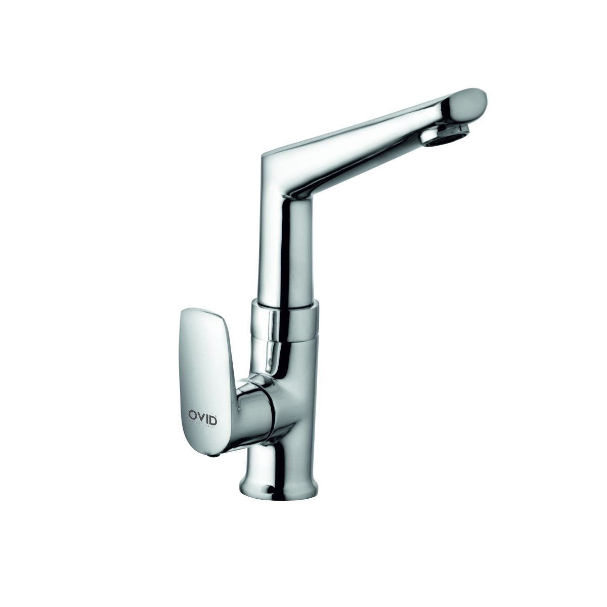 Swan Neck Pillar Cock with Casted Swivel Spout