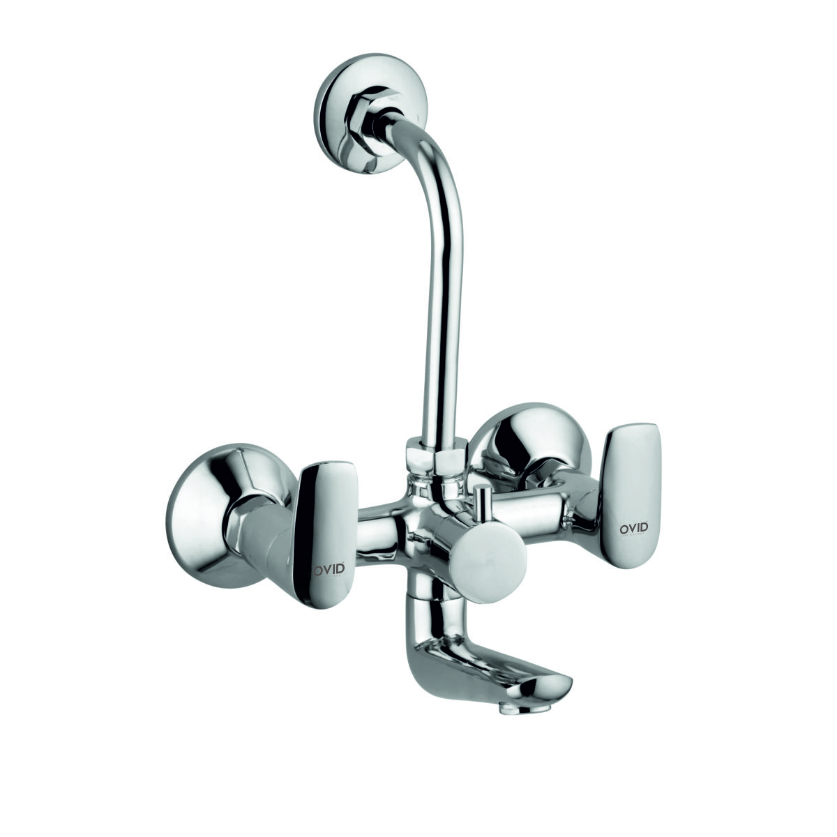 Wall Mixer with Overhead Shower System