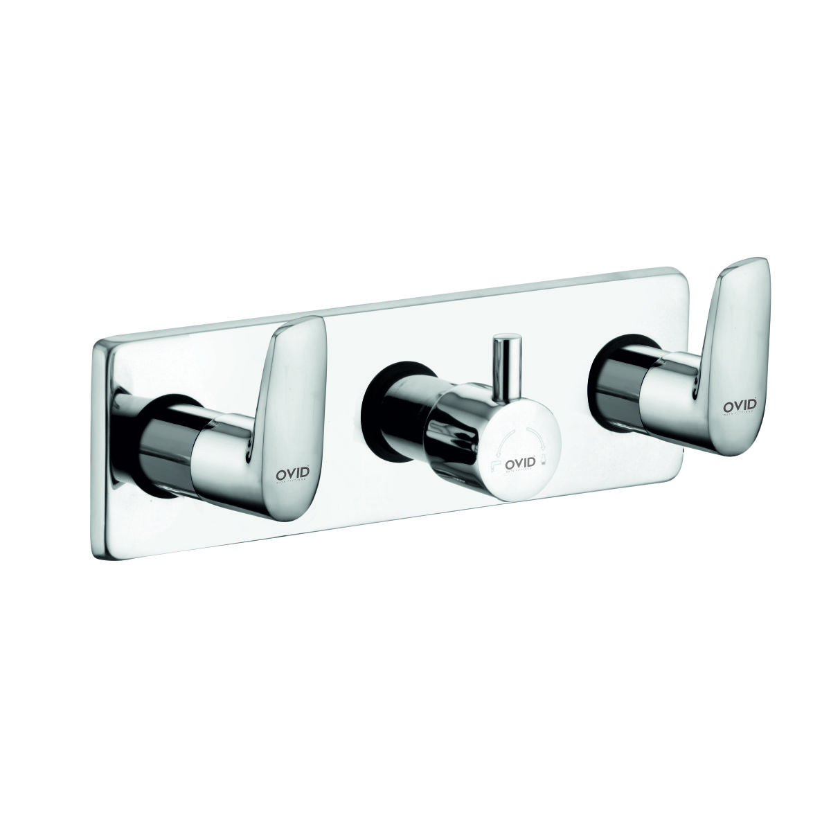 Concealed Wall Mixer with Wall Spout and Wall Flange
